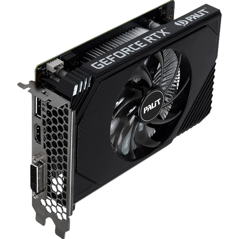 Видеокарта PALIT GeForce RTX 3050 StormX 6GB 96bit 1492/14000MHz (NE63050018JE-1072F) Объем встроенной памяти, Гб 6