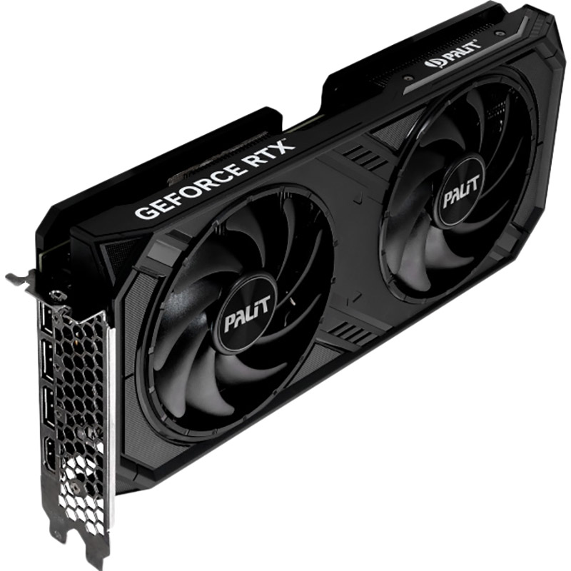 Внешний вид Видеокарта PALIT GeForce RTX 4070 Dual OC 12GB 192bit 2505/20000MHz (NE64070S19K9-1048D)