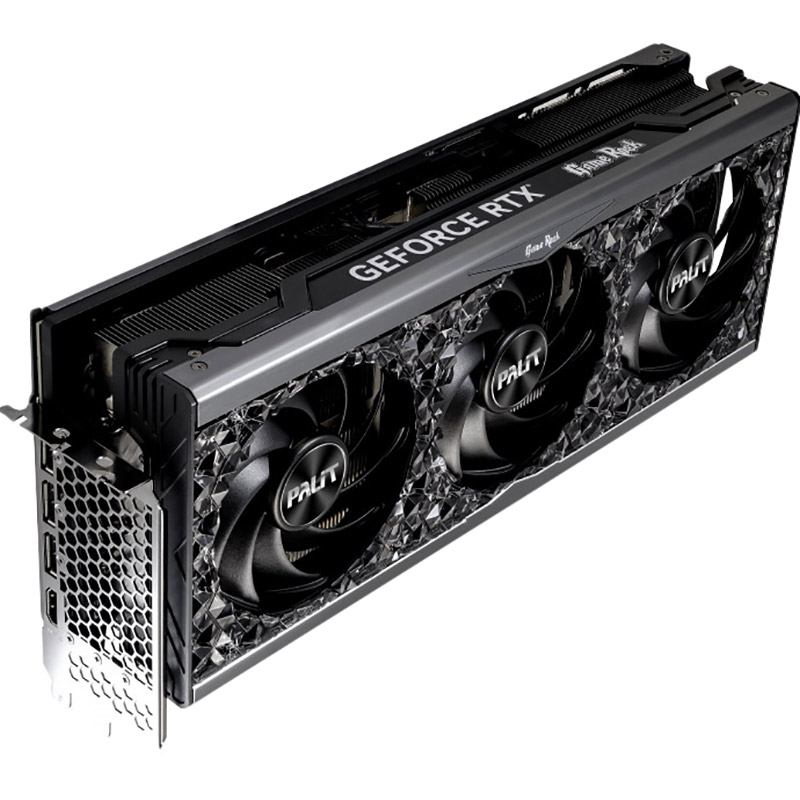 Відеокарта PALIT GeForce RTX 4070 Ti Super 16 Gb 256bit 2610/21000MHz GameRock OmniBlack (NED47TS019T2-1020Q) Об'єм вбудованої пам'яті, Гб 16