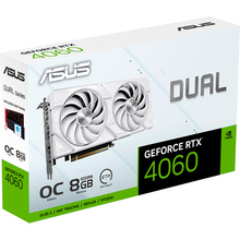 Видеокарта ASUS Dual GeForce RTX 4060 EVO White OC Edition 8GB GDDR6 (DUAL-RTX4060-O8G-EVO-WHITE)