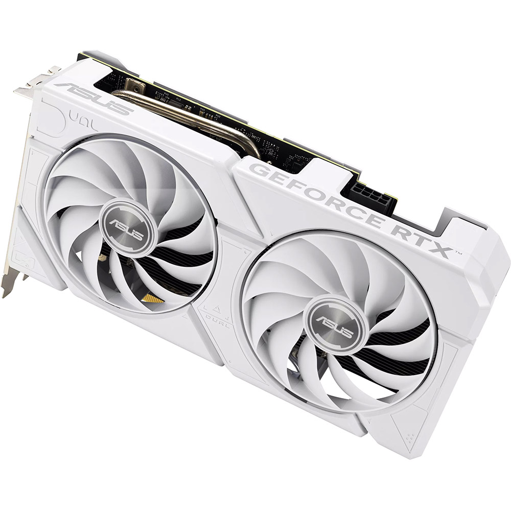 Фото Відеокарта ASUS GeForce RTX 4060 Ti Dual EVO White OC Edition 8GB 128bit 2565/18000MHz (DUAL-RTX4060TI-O8G-EVO-WHITE)