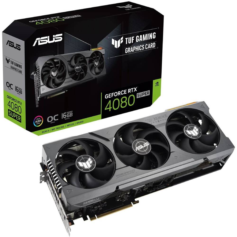 Фото Відеокарта ASUS RTX 4080 SUPER 16Gb 256Bit 2610/23000MHz (TUF-RTX4080S-O16G-GAMING)