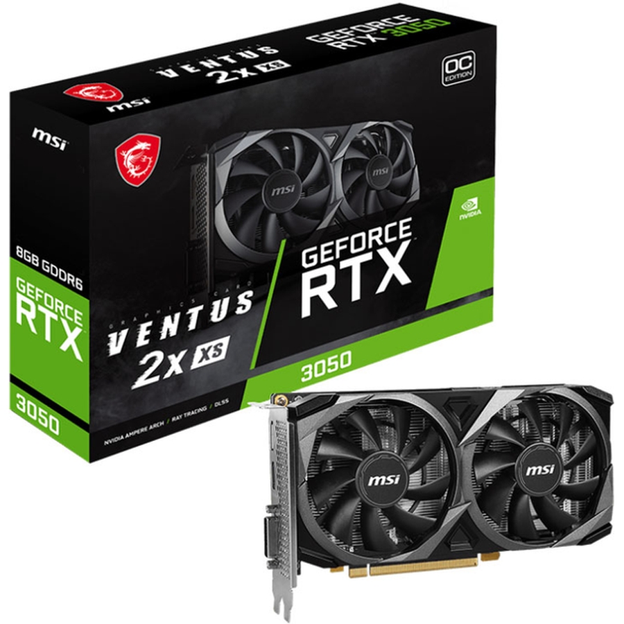 Фото 4 Відеокарта MSI NVIDIA GeForce (RTX 3050 VENTUS 2X XS WH 8G OC)