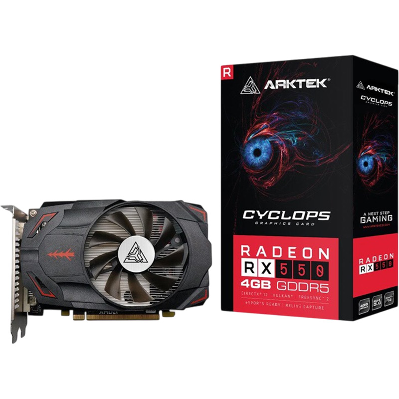 Фото 4 Відеокарта Arktek Radeon RX 550 4GB GDDR5 128bit 1287/7000MHz (AKR550D5S4GH1)