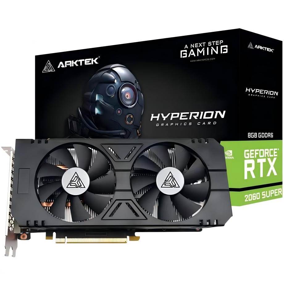 Видеокарта Arktek PCI-Ex GeForce RTX 2060 Super Dual 8GB GDDR6 256bit 1470/14000MHz (AKN2060SD6S8GH1) Тип памяти GDDR6