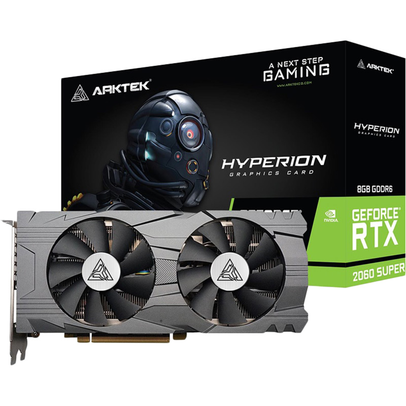 Відеокарта Arktek PCI-Ex GeForce RTX 2060 Super Dual 8GB GDDR6 256bit 1470/14000MHz (AKN2060SD6S8GH1) Тип пам'яті GDDR6