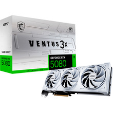 Відеокарта MSI GeForce RTX 5080 VENTUS 3X OC WHITE 16GB GDDR7 256bit 2655/30000MHz (912-V531-062)