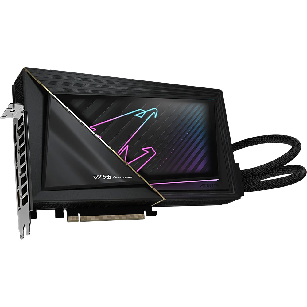 Зовнішній вигляд Відеокарта GIGABYTE GeForce RTX 5090 32GB GDDR7 AORUS XTREME WATERFORCE 512bit 2407/28000MHz (GV-N5090AORUSX_W-32GD)
