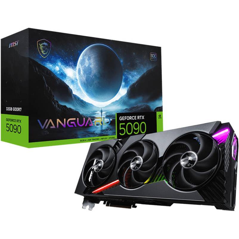 Покупка Видеокарта MSI GeForce RTX 5090 VANGUARD SOC 32GB 512Bit 28000MHz (912-V530-018)