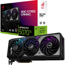 Відеокарта ASUS ROG Strix GeForce RTX 5070 Ti 16 ГБ 256 біт 2602/28000МГц (ROG-STRIX-RTX5070TI-O16G-GAMING)
