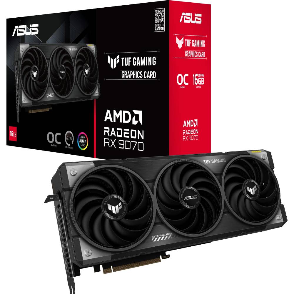 Зображення Відеокарта ASUS TUF-RX9070-O16G-GAMING