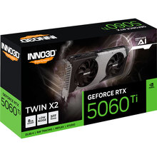 Відеокарта INNO3D GeForce RTX5060 Ti TWIN X2 8GB 128bit 2407/28000MHz (N506T2-08D7-193075N)