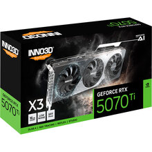 Видеокарта INNO3D GeForce RTX5070 Ti X3 16GB 256bit 2295/28000MHz (N507T3-16D7-176068N)