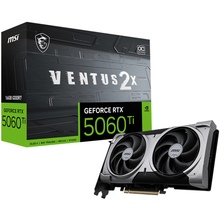 Відеокарта MSI GeForce RTX 5060 Ti 16GB 128bit 2602/28000 MHz (GeForce RTX 5060 Ti 16G VENTUS 2X OC PLUS)