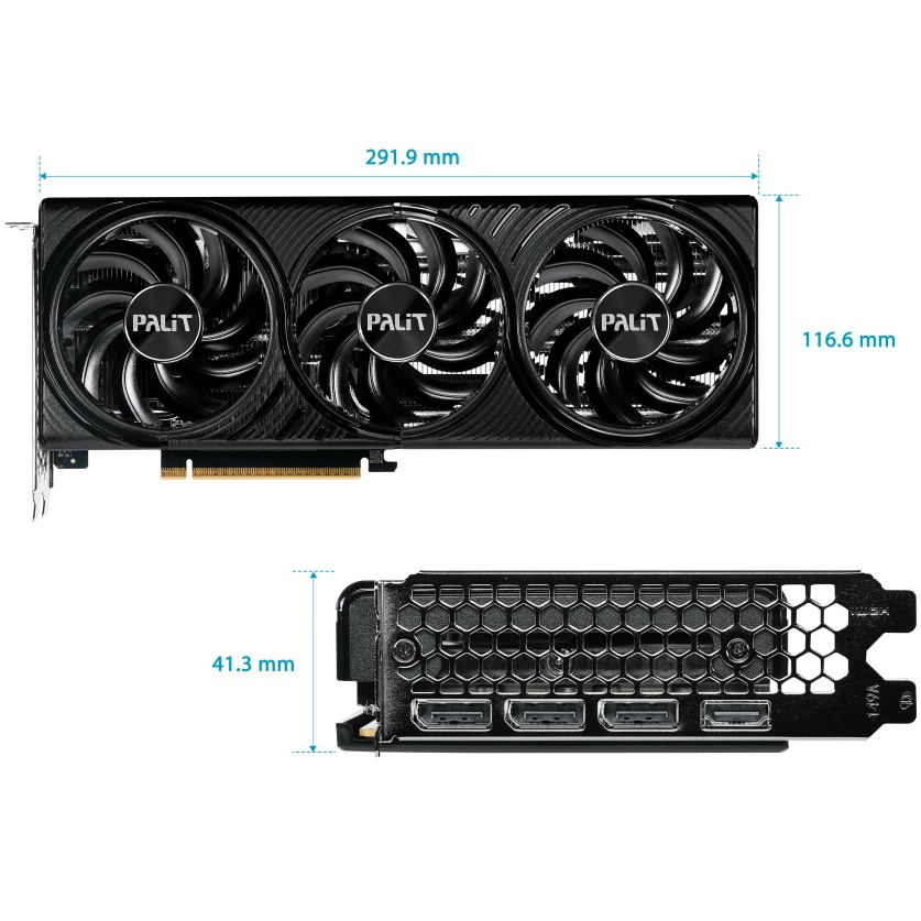 В Україні Відеокарта PALIT GeForce RTX 5060 Infinity 3 OC 8GB 128bit 2280/28000 MHz (NE75060T19P1-GB2063S)