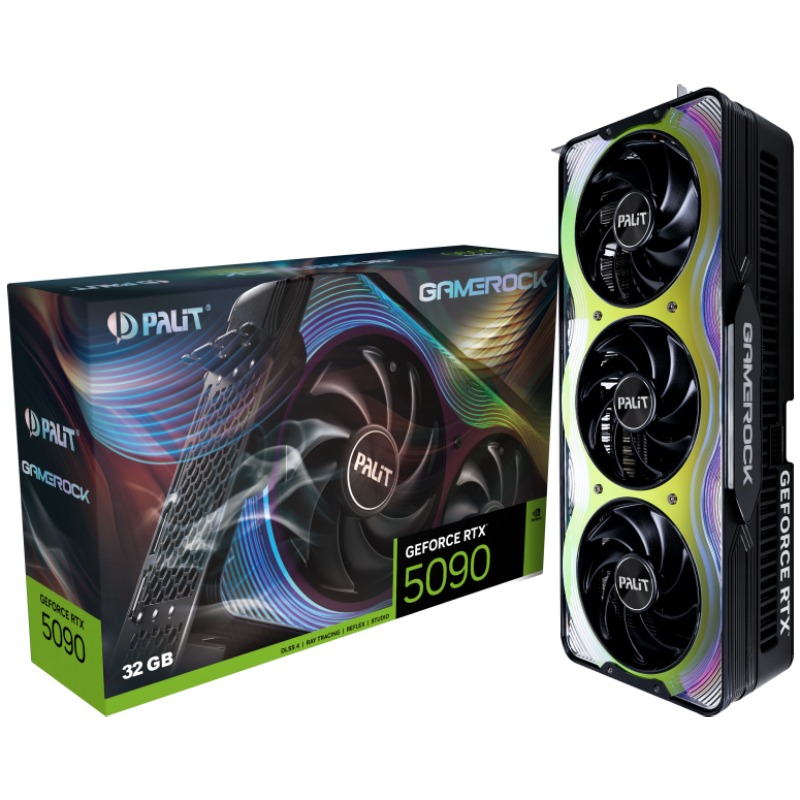 Замовити Відеокарта PALIT GeForce RTX 5090 32GB GDDR7 GameRock (NE75090019R5-GB2020G)