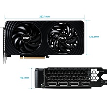 Відеокарта PALIT GeForce RTX 5060 Ti Dual OC 8GB 128bit 2407/28000 MHz (NE7506TT19P1-GB2062D)
