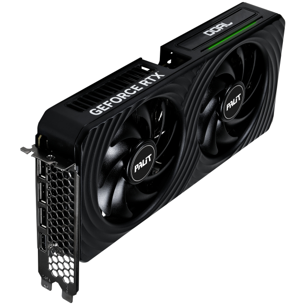 Зовнішній вигляд Відеокарта PALIT GeForce RTX 5060 Ti Dual OC 8GB 128bit 2407/28000 MHz (NE7506TT19P1-GB2062D)