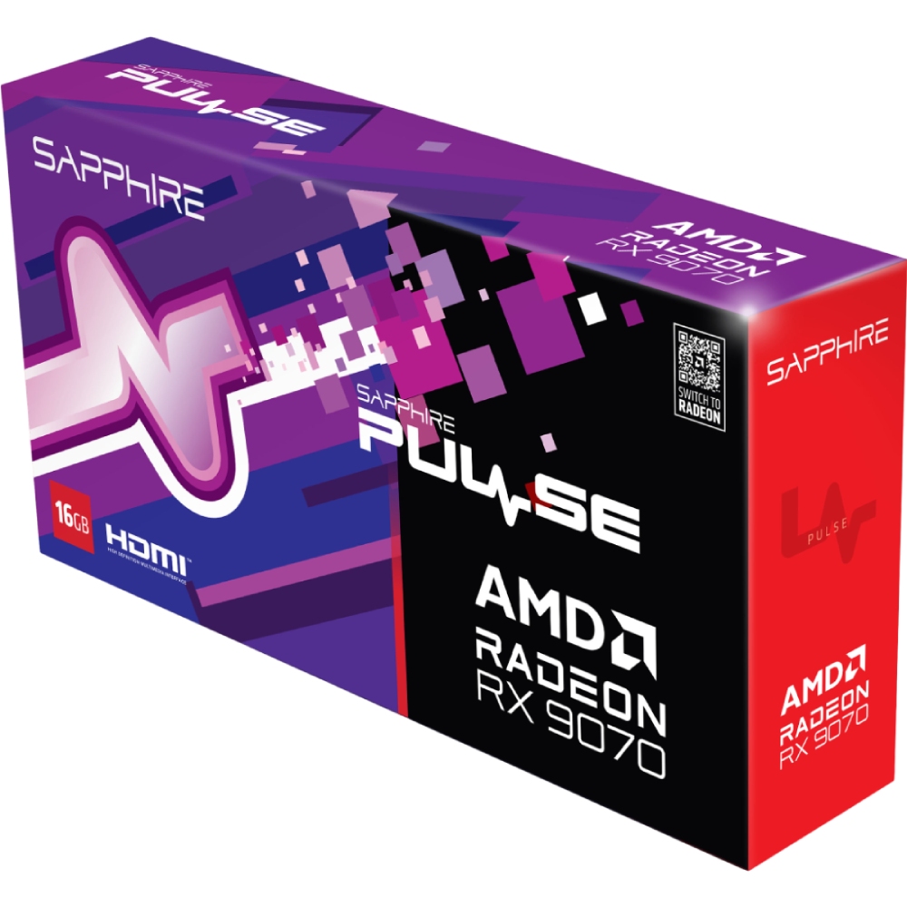 Покупка Видеокарта SAPPHIRE PULSE GAMING OC Radeon RX 9070 16GB 256Bit 2520/20000 MHz (11349-03-20G)