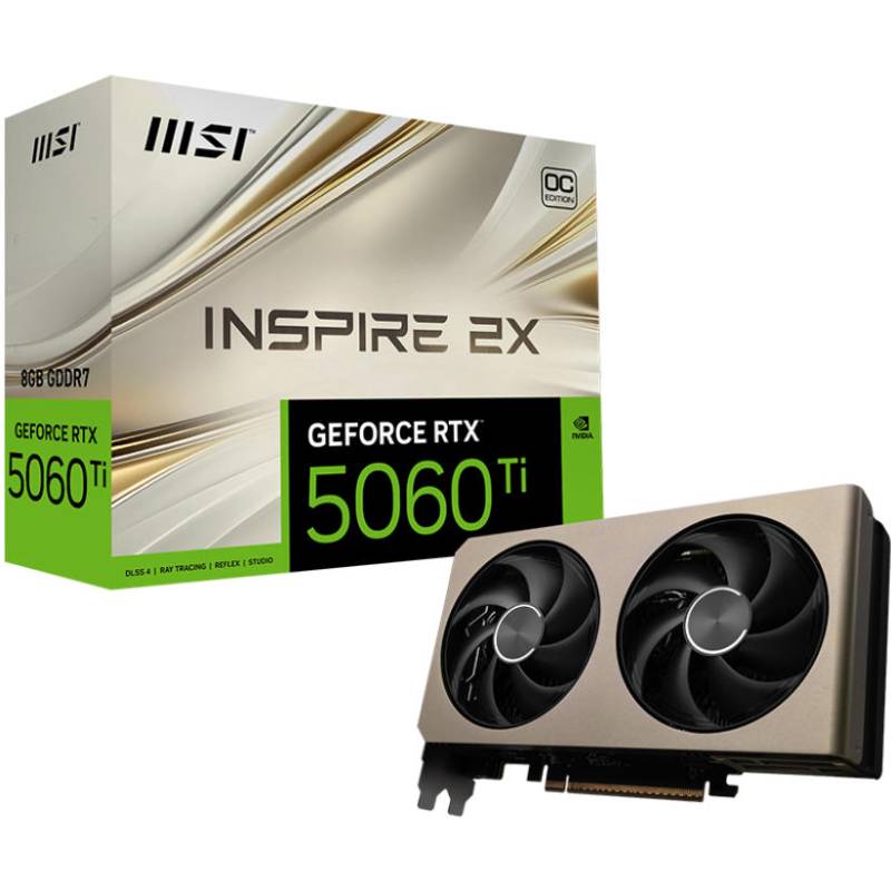Фото 4 Відеокарта MSI GeForce RTX 5060 8GB GDDR7 INSPIRE 2X OC (912-V537-001)