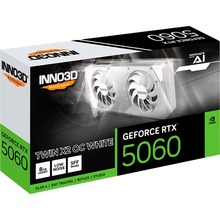Відеокарта INNO3D GeForce RTX5060 8GB 128bit 2280/28000MHz TWIN X2 OC WHITE (N50602-08D7X-195070W)