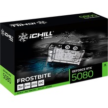 Видеокарта INNO3D GeForce RTX5080 16GB 256bit 2295/30000MHz ICHILL FROSTBITE (C50803-16D7X-1760FB)