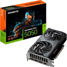 Видеокарта GIGABYTE GeForce RTX 5050 8GB 128bit 2572/20000MHz WINDFORCE OC (GV-N5050WF2OC-8GD)