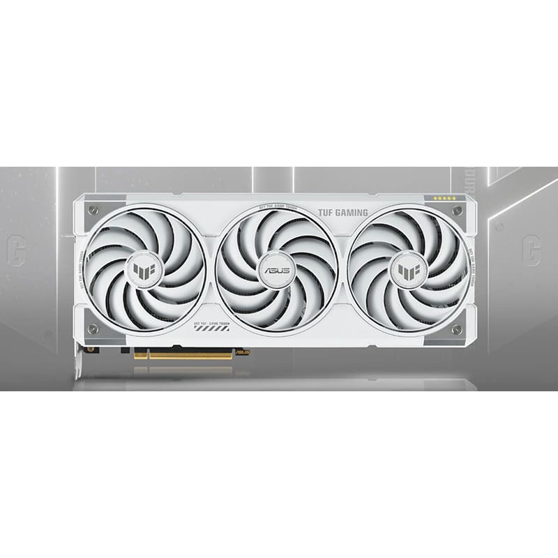 В Фокстрот Видеокарта ASUS GeForce RTX 5070 Ti 16GB 256bit 2588/28000MHz TUF Gaming OC White (TUF-RTX5070TI-O16G-WHITE-GAMING)