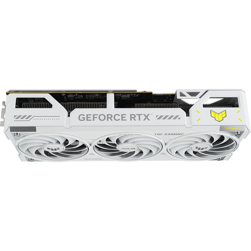 Фото Видеокарта ASUS GeForce RTX 5070 Ti 16GB 256bit 2588/28000MHz TUF Gaming OC White (TUF-RTX5070TI-O16G-WHITE-GAMING)