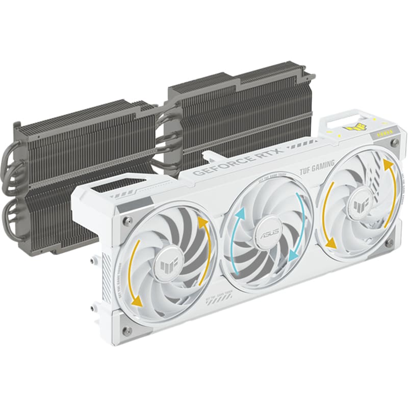 Изображение Видеокарта ASUS GeForce RTX 5070 Ti 16GB 256bit 2588/28000MHz TUF Gaming OC White (TUF-RTX5070TI-O16G-WHITE-GAMING)