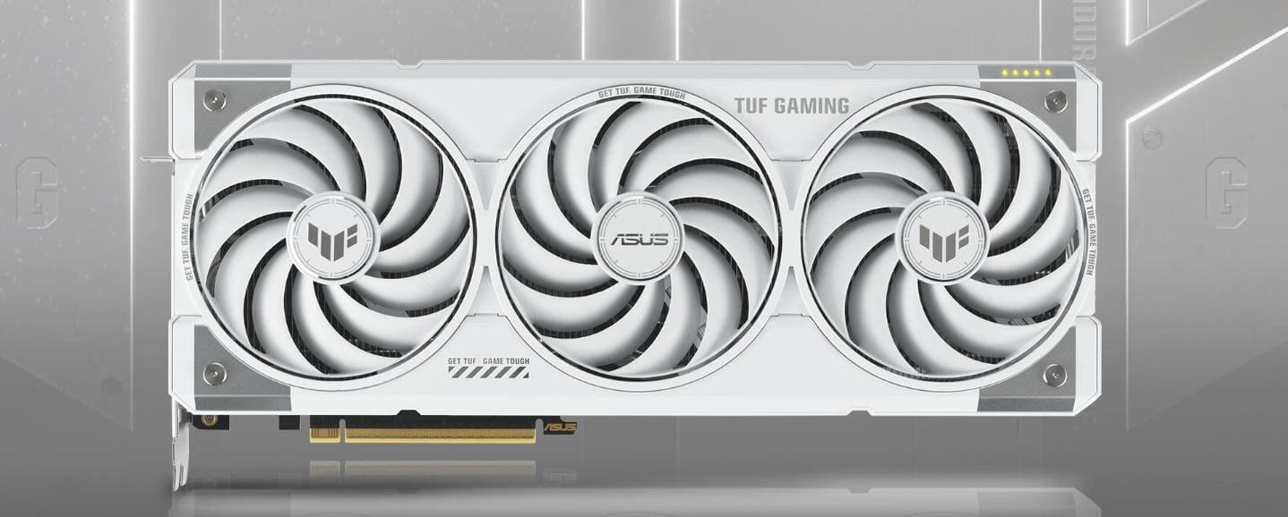 В интернет магазине Видеокарта ASUS GeForce RTX 5070 Ti 16GB 256bit 2588/28000MHz TUF Gaming OC White (TUF-RTX5070TI-O16G-WHITE-GAMING)