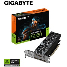 Видеокарта GIGABYTE GeForce RTX 5060 8GB 128bit 2512/28000MHz OC Low Profile (GV-N5060OC-8GL)
