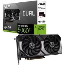 Відеокарта ASUS NVIDIA GeForce RTX 5060 Ti 8GB GDDR7 128bit 2572/28000Hz (DUAL-RTX5060TI-8G)