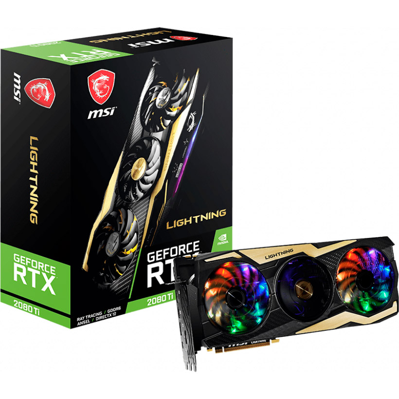 Фото 4 Видеокарта MSI GeForce RTX2080 Ti 11GB 352Bit 1575/14000Mhz (GeForce RTX 2080 TI LIGHTNING)