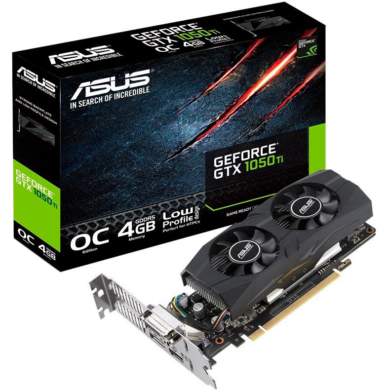 Зовнішній вигляд Відеокарта ASUS GeForce GTX1650 4GB OC LP 128Bit 1740/8002Mhz (GTX1650-O4G-LP-BRK)