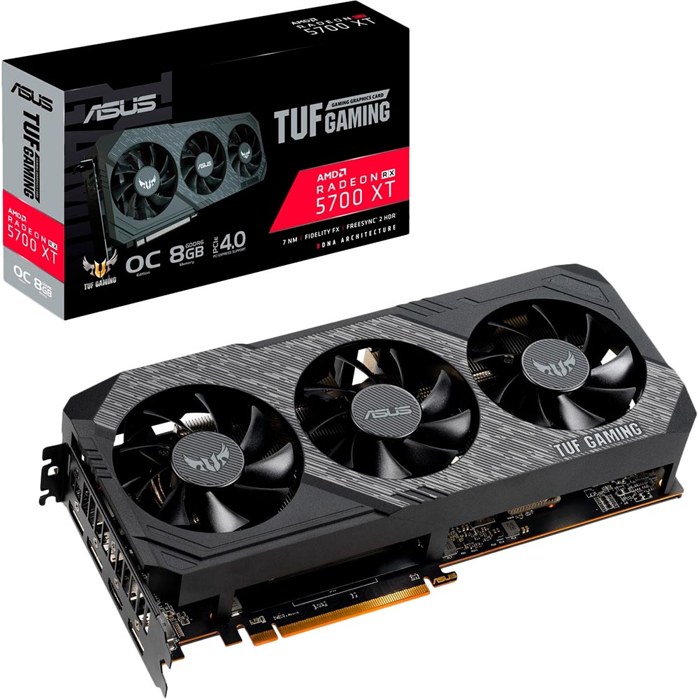 Видеокарта ASUS Radeon RX 5700 8GB 256Bit 1750/14000Mhz (TUF  3-RX5700-O8G-GAMING) - в интернет-магазине Фокстрот: цены, отзывы,  характеристики | купить в Киеве, Харькове, Днепропетровске, Одессе - Украина