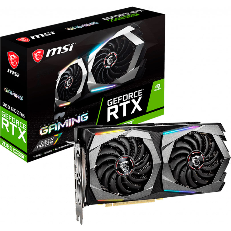 Фото 4 Відеокарта MSI GeForce RTX2060 SUPER 8GB 256Bit 1650/14000Mhz (GeForce RTX 2060 SUPER GAMING)