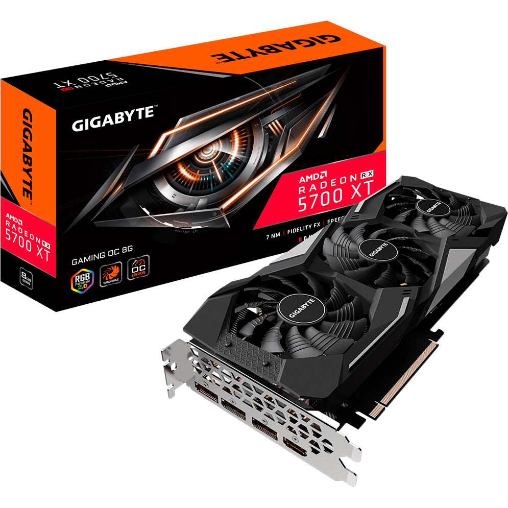 Покупка Видеокарта GIGABYTE Radeon RX 5700 XT 8GB 256Bit 1905/14000Mhz (GV-R57XTGAMING OC-8GD)