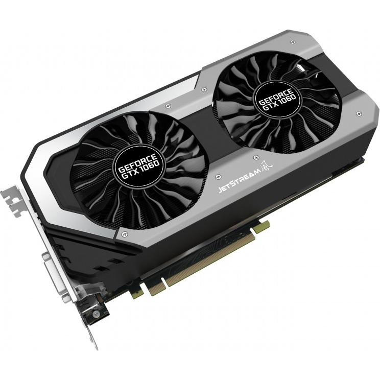 Відеокарта PALIT GeForce GTX1060 6Gb 192bit 1620/8000MHz (NE51060S15J9-1060J) Об'єм вбудованої пам'яті, Гб 6