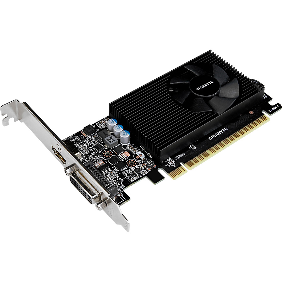 Видеокарта GIGABYTE GeForce GT730 2GB 64Bit 902/5000Mhz LP (GV-N730D5-2GL)  - в интернет-магазине Фокстрот: цены, отзывы, характеристики | купить в  Киеве, Харькове, Днепропетровске, Одессе - Украина