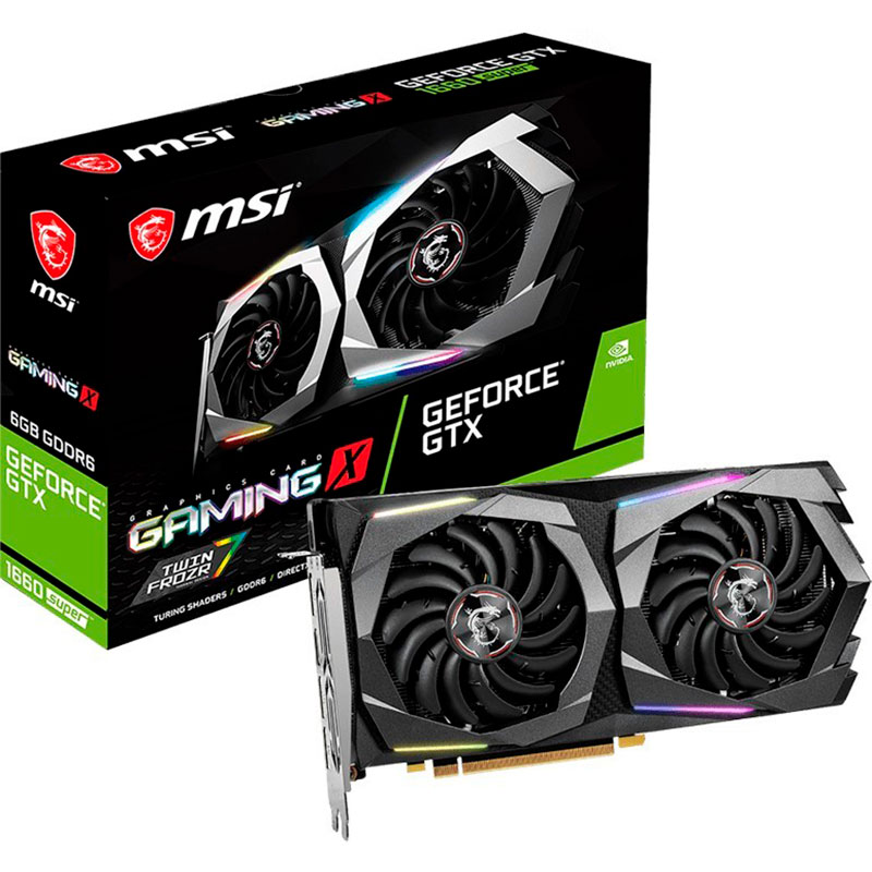 Відеокарта MSI 6Gb DDR6 192Bit GTX 1660 SUPER GAMING X Тип пам'яті GDDR6