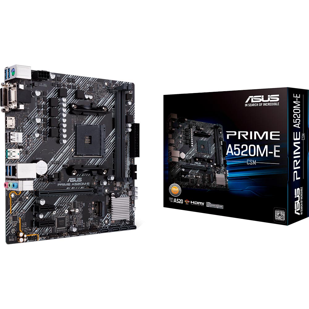 Зовнішній вигляд Материнська плата ASUS PRIME A520M-E