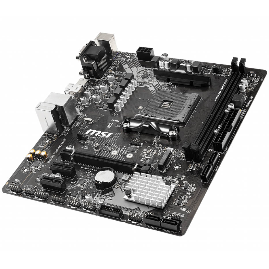 Материнская плата MSI B450M PRO-M2 MAX Частота работы памяти 1866, 2133, 2400, 2667, 2800, 2933, 3000, 3066, 3200, 3466, 3733, 3866, 4000, 4133