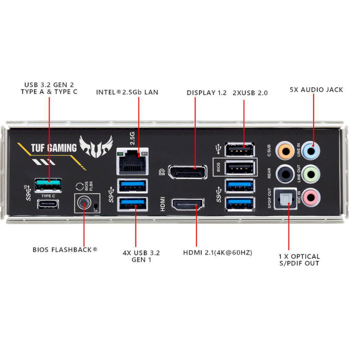 Материнская плата ASUS TUF GAMING B550-PLUS Сокет AMD AM4