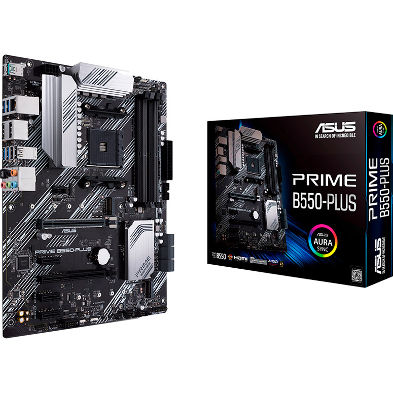 Материнська плата ASUS PRIME B550-PLUS Підтримувані процесори AMD Ryzen™ 5000 Series/4000 G-Series/3000 Series 