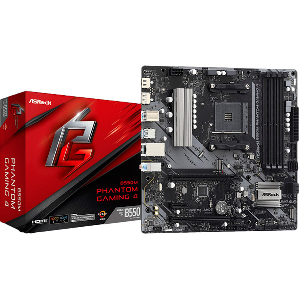 Материнська плата ASROCK B550M PHANTOM GAMING 4 Сокет AMD AM4