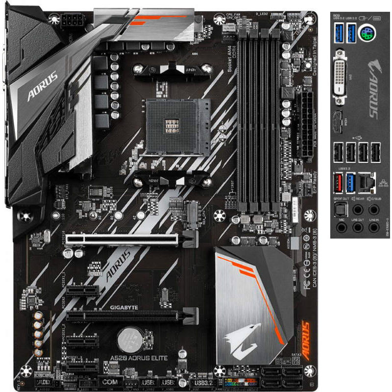 Материнська плата GIGABYTE A520 AORUS ELITE