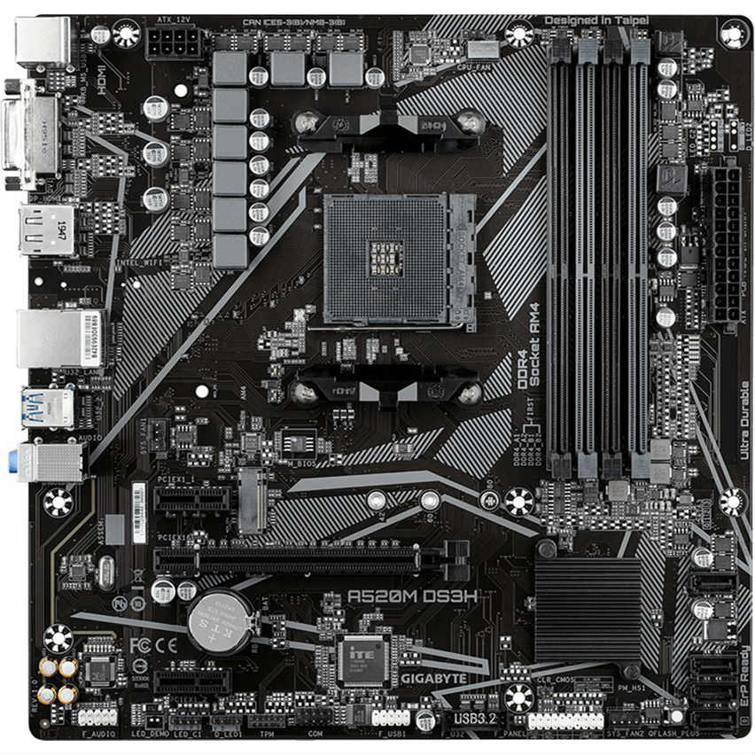 Материнская плата GIGABYTE A520M DS3H