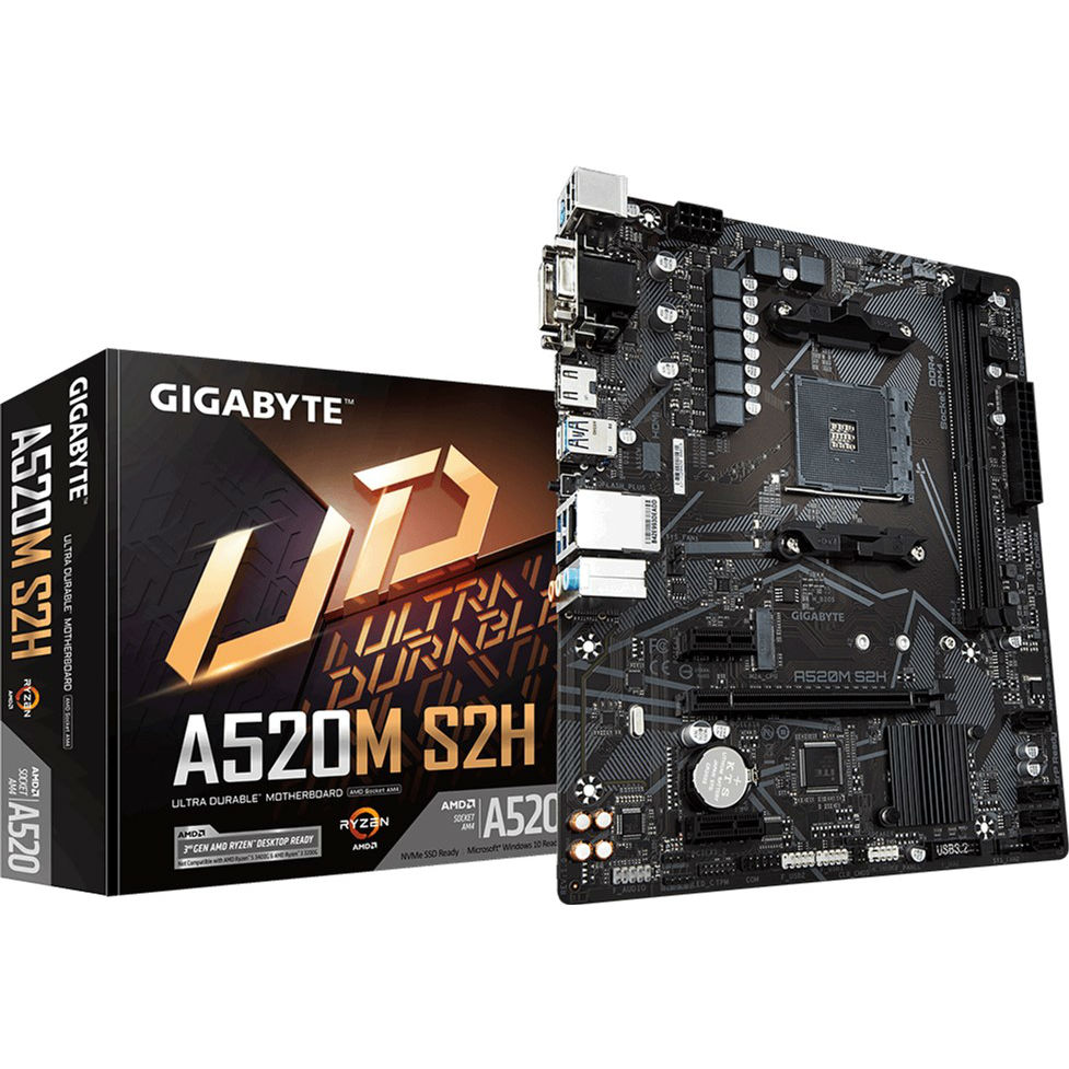 Материнская плата GIGABYTE A520M S2H Чипсет AMD A520