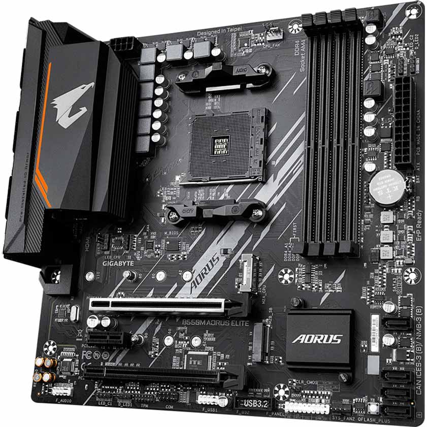 Материнська плата GIGABYTE B550M AORUS ELITE Частота роботи пам'яті 4733, 4600, 4400, 4000, 3866, 3800, 3733, 3600, 3466, 3400, 3333, 3300, 3200, 2933, 2667, 2400, 2133